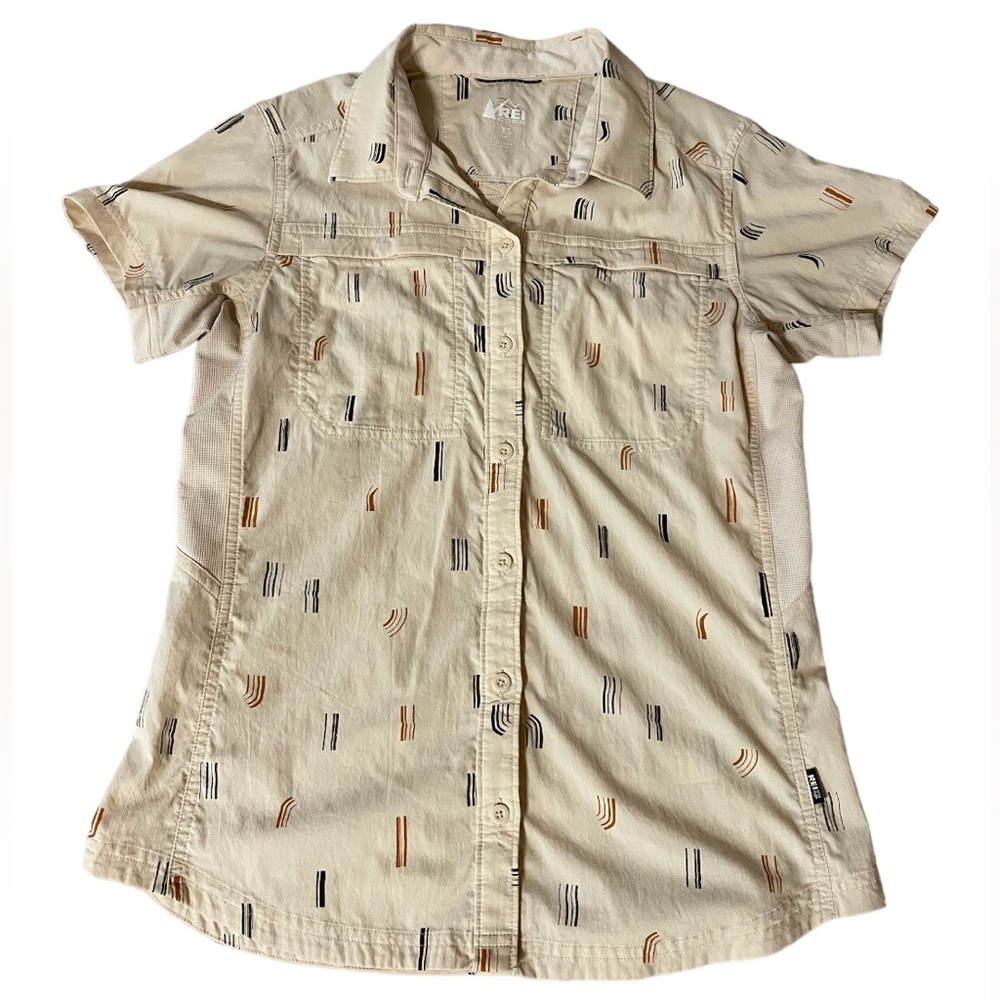 Women’s REI Co-op hiking shirt in cute pattern